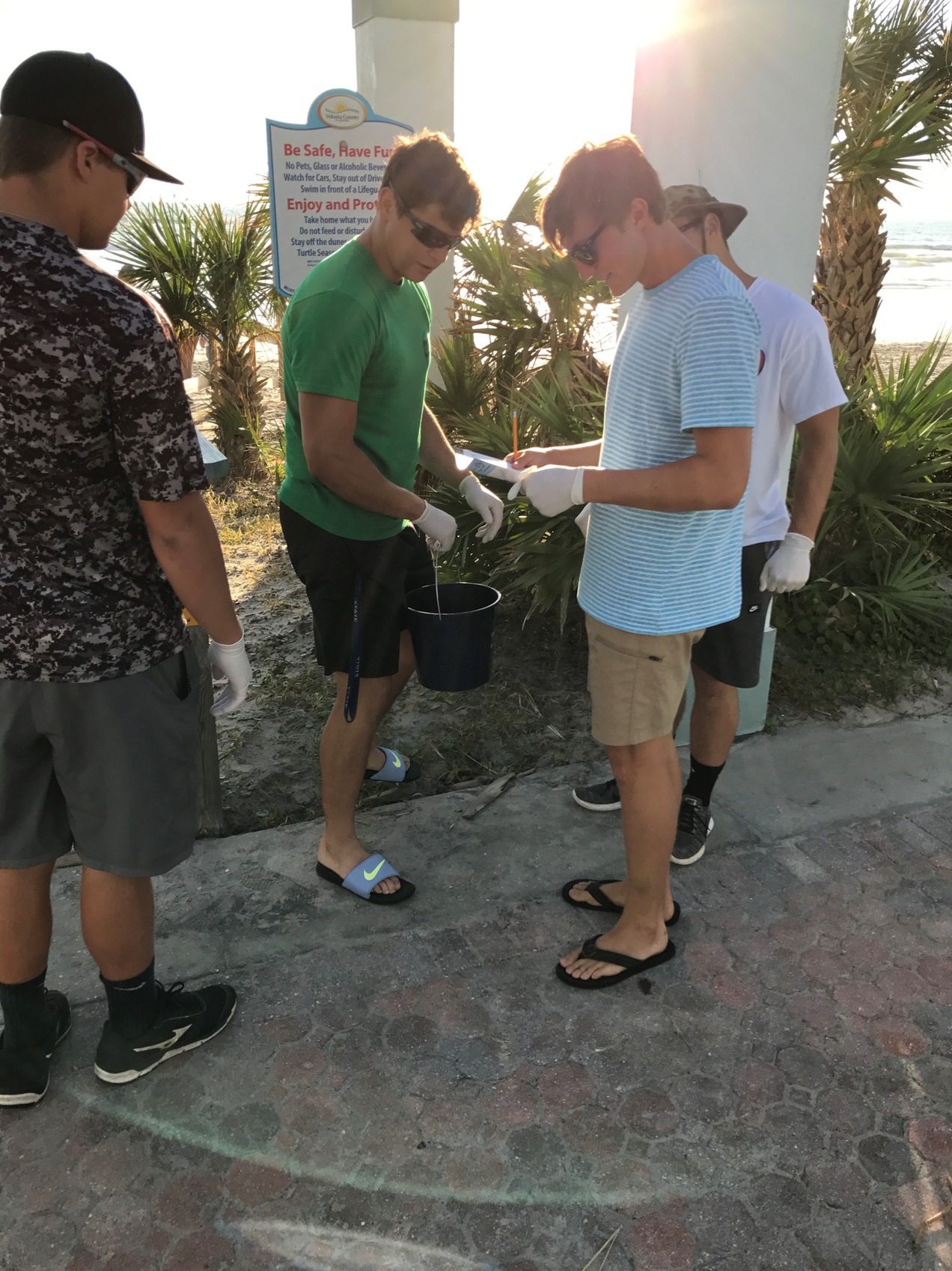 Falcon Baseball Aids in Hurricane Irma Cleanup