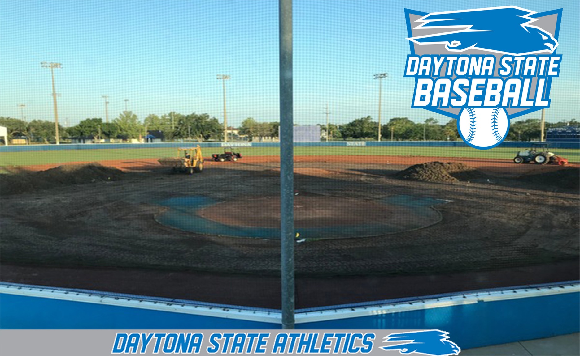 Daytona State Baseball Begins Infield Improvements