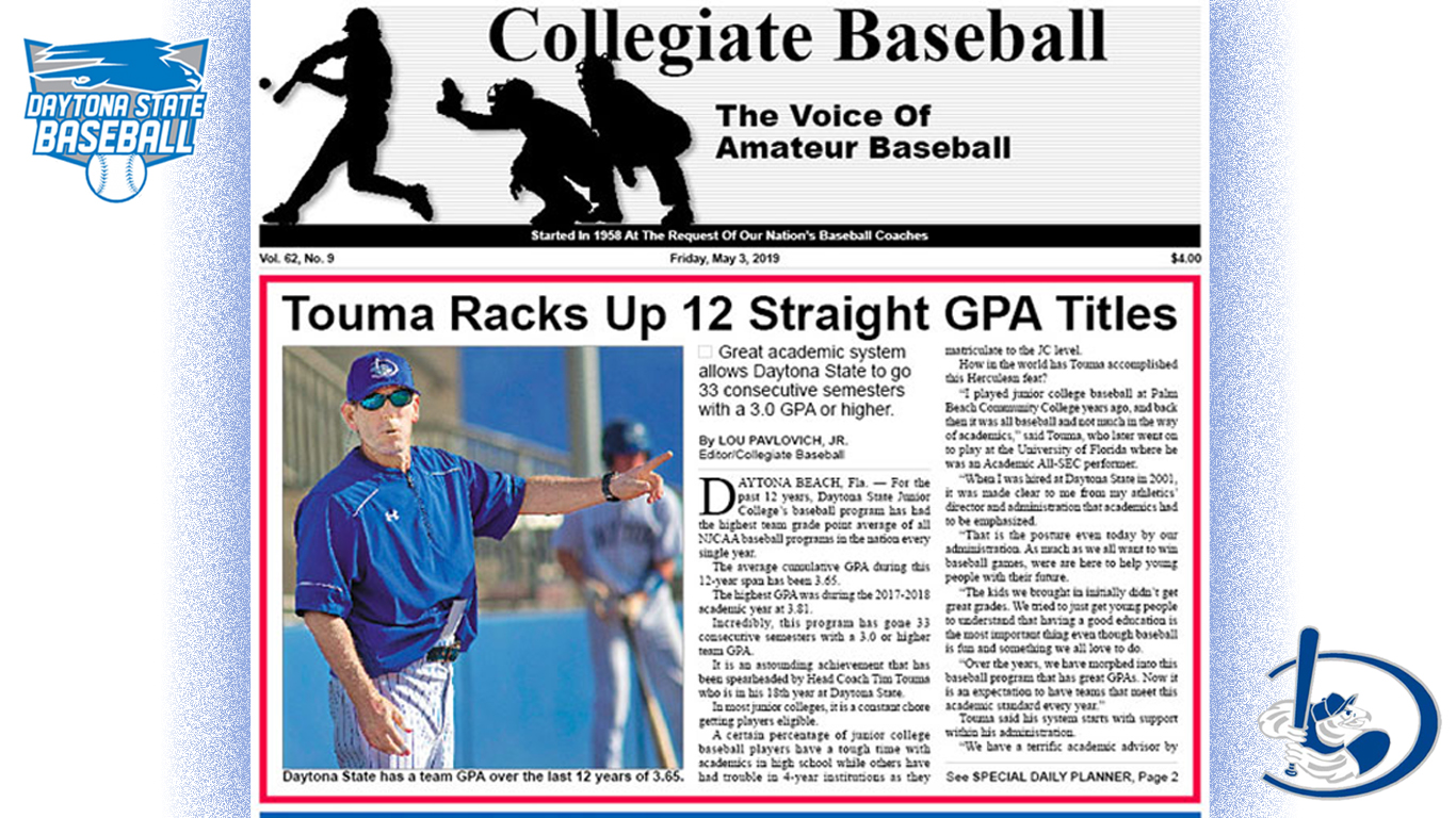 Falcon Program Featured in Collegiate Baseball Newspaper