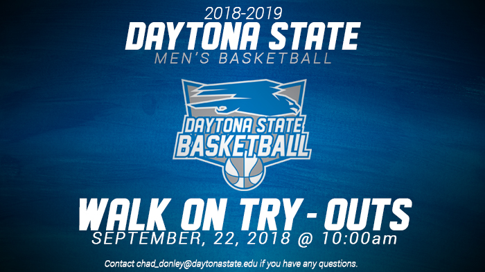 Daytona State Men's Basketball Tryouts
