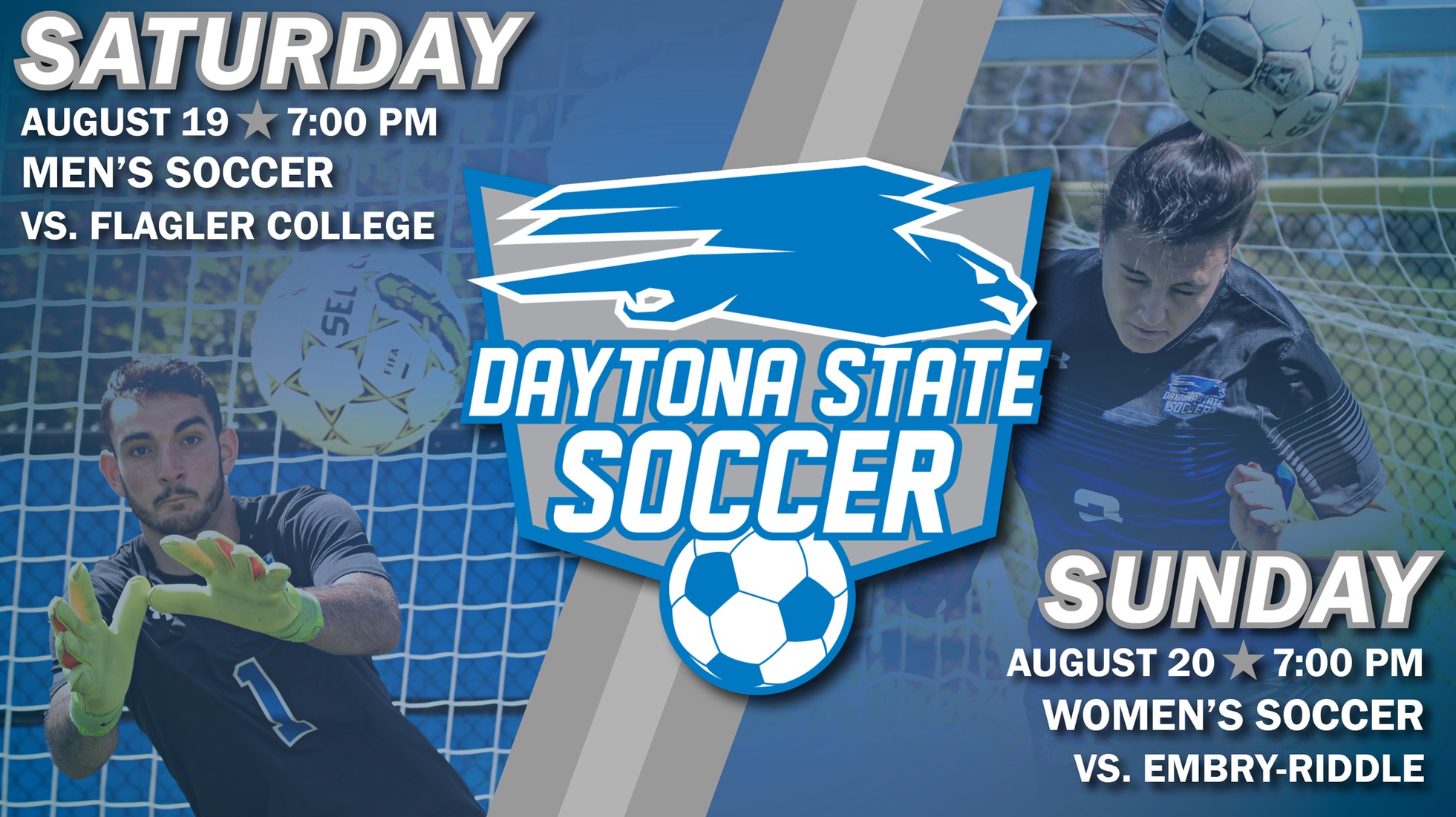 See both Falcon soccer teams in action this weekend