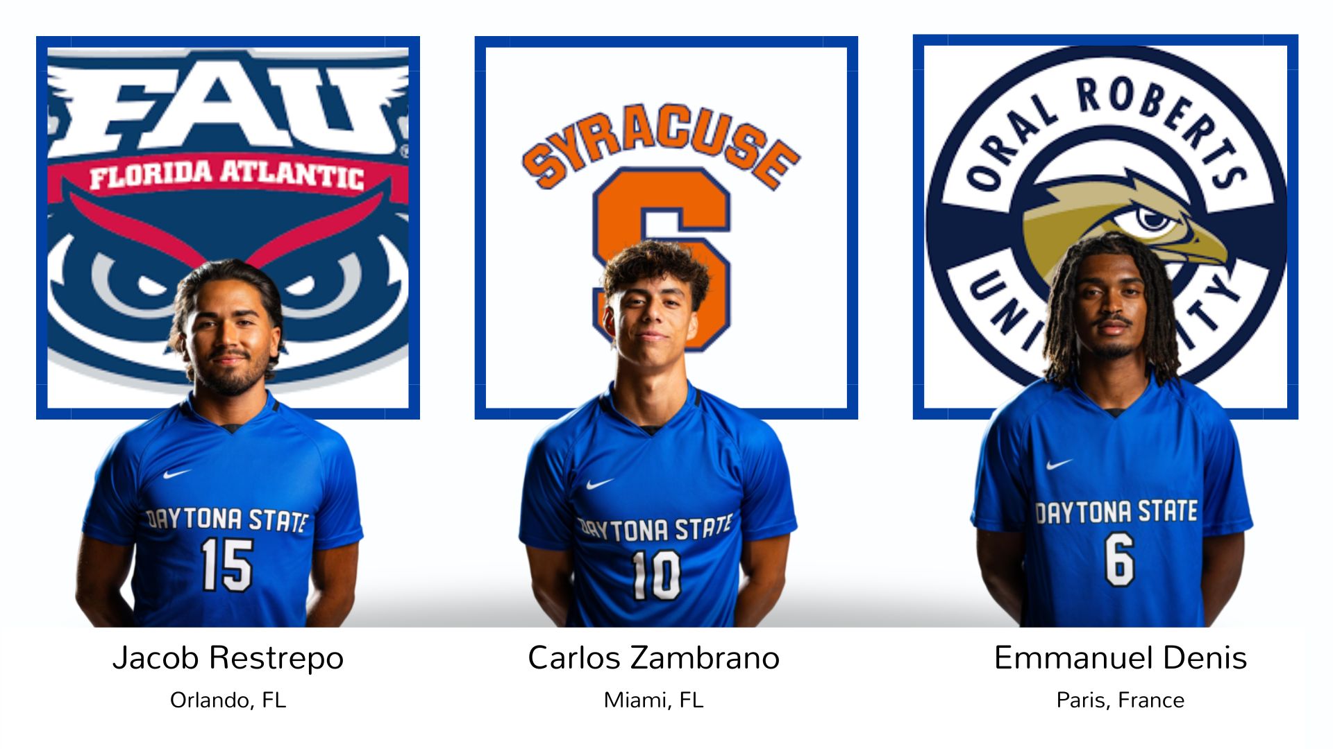 Three Men&rsquo;s Soccer Sophomores Moving on to Play D1