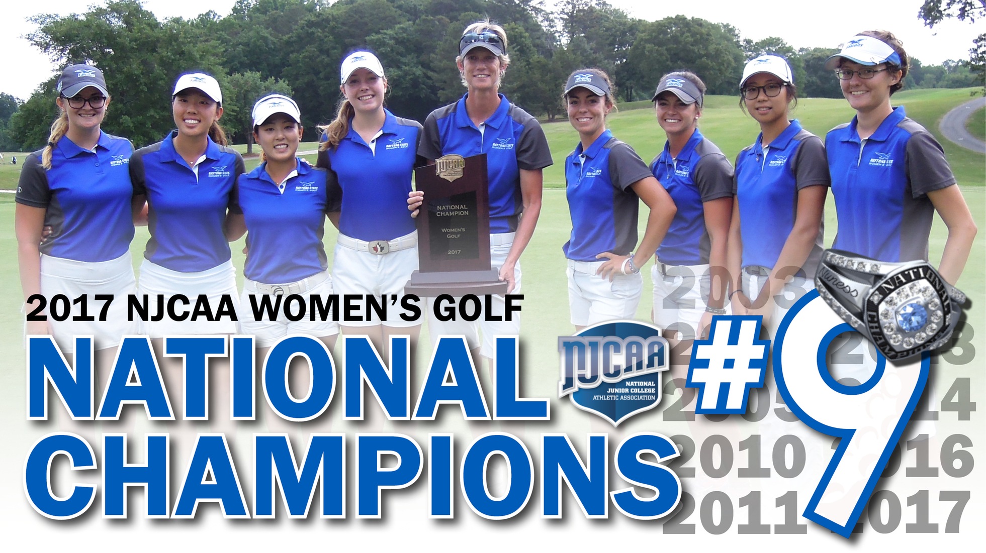 DSC women’s golf wins 9th NJCAA championship title