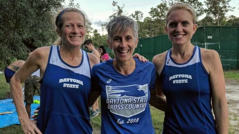They're 50 and 49, and they regularly finish 1-2 on their college cross-country team