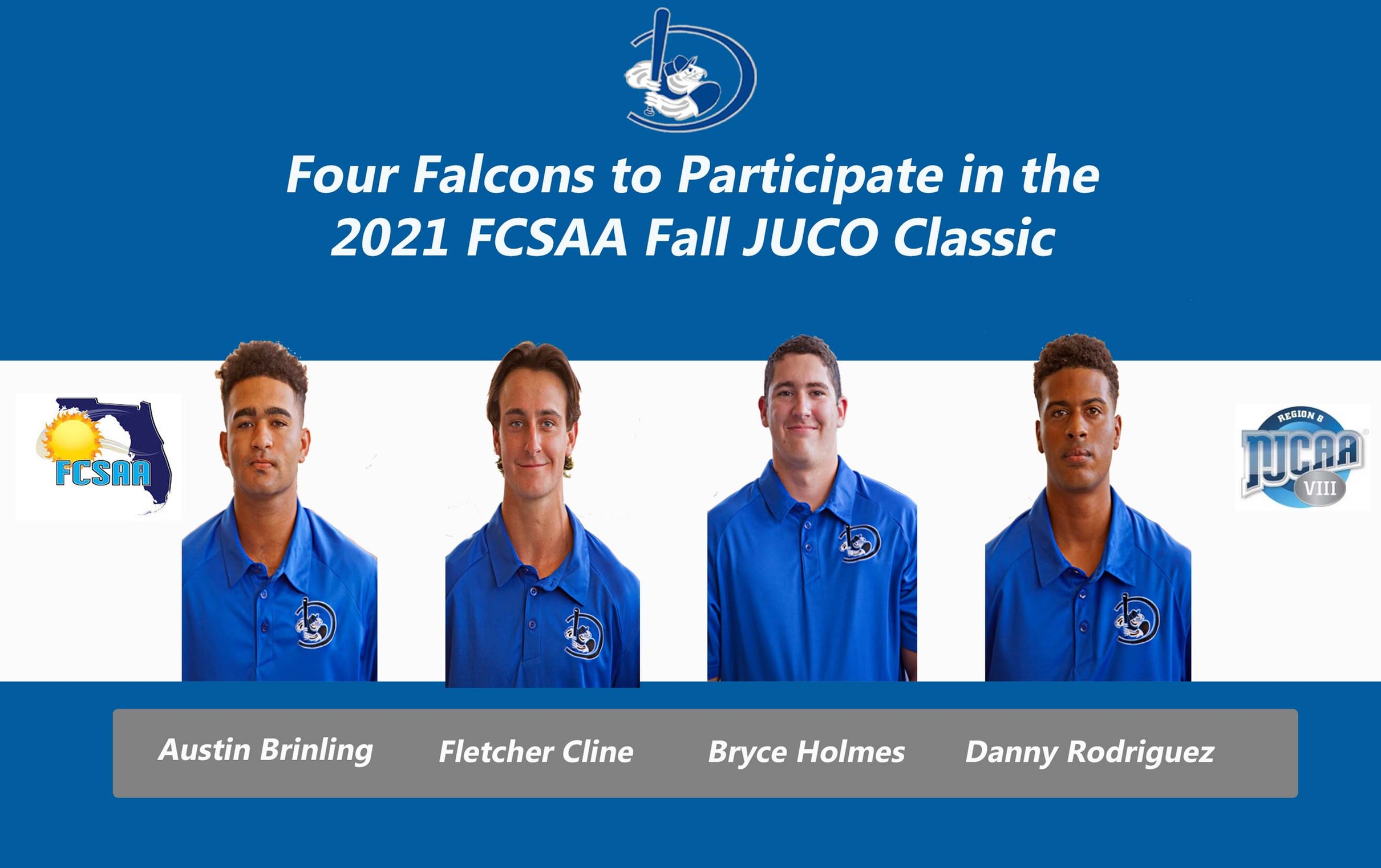 Four Falcons Selected to the FCSAA Fall JUCO Classic