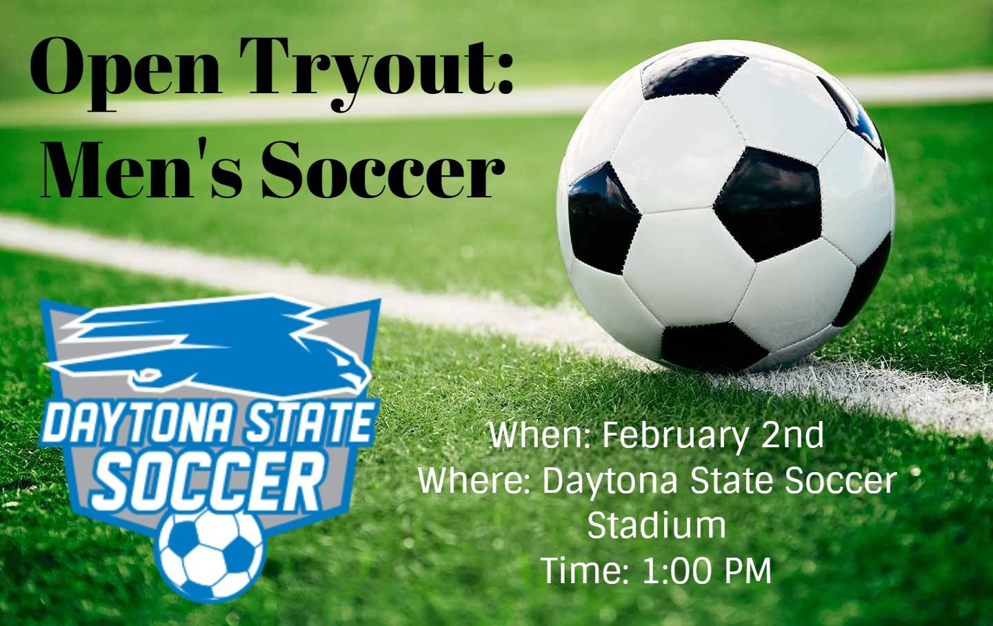 Men’s Soccer to Host Open Tryout February 2nd