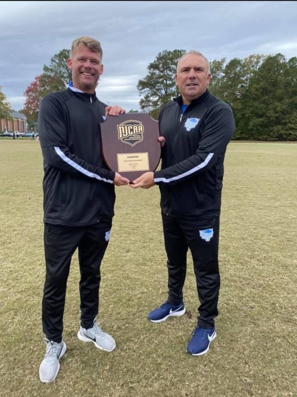 Departing Daytona State Men’s Soccer head coach Bart Sasnett (left), will be handing the reins to Assistant Coach Joe Avallone, who has been named the new head coach.